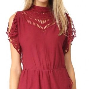 IRO cutout top size small - beautiful detailing. Flattering fit.  Worn once.